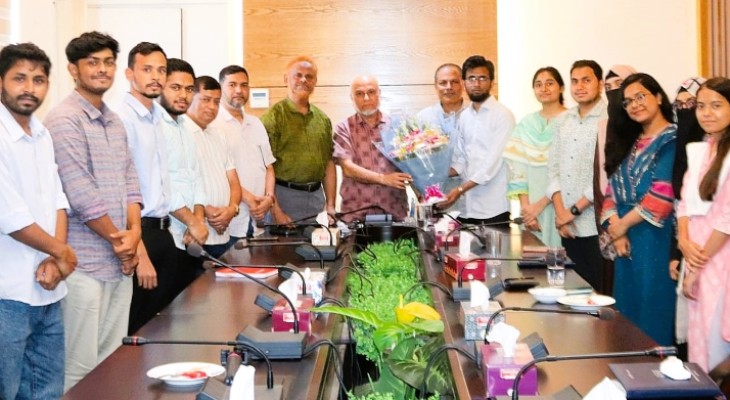 বাকৃবি উপাচার্যের সাথে বাকৃবিসাসের সাক্ষাৎ